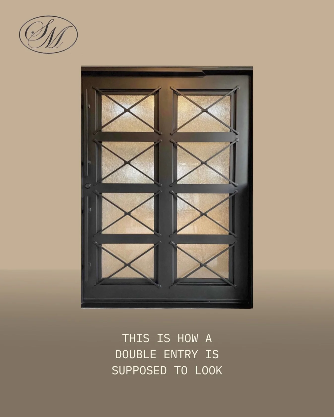 This is how a double entry is supposed to look 
Strong lines, clean symmetry and a door that upgrades the whole home. 

Call us today at (210)-651-3201 
Visit our website sanmarcosirondoors.com 
 DM for design consultation