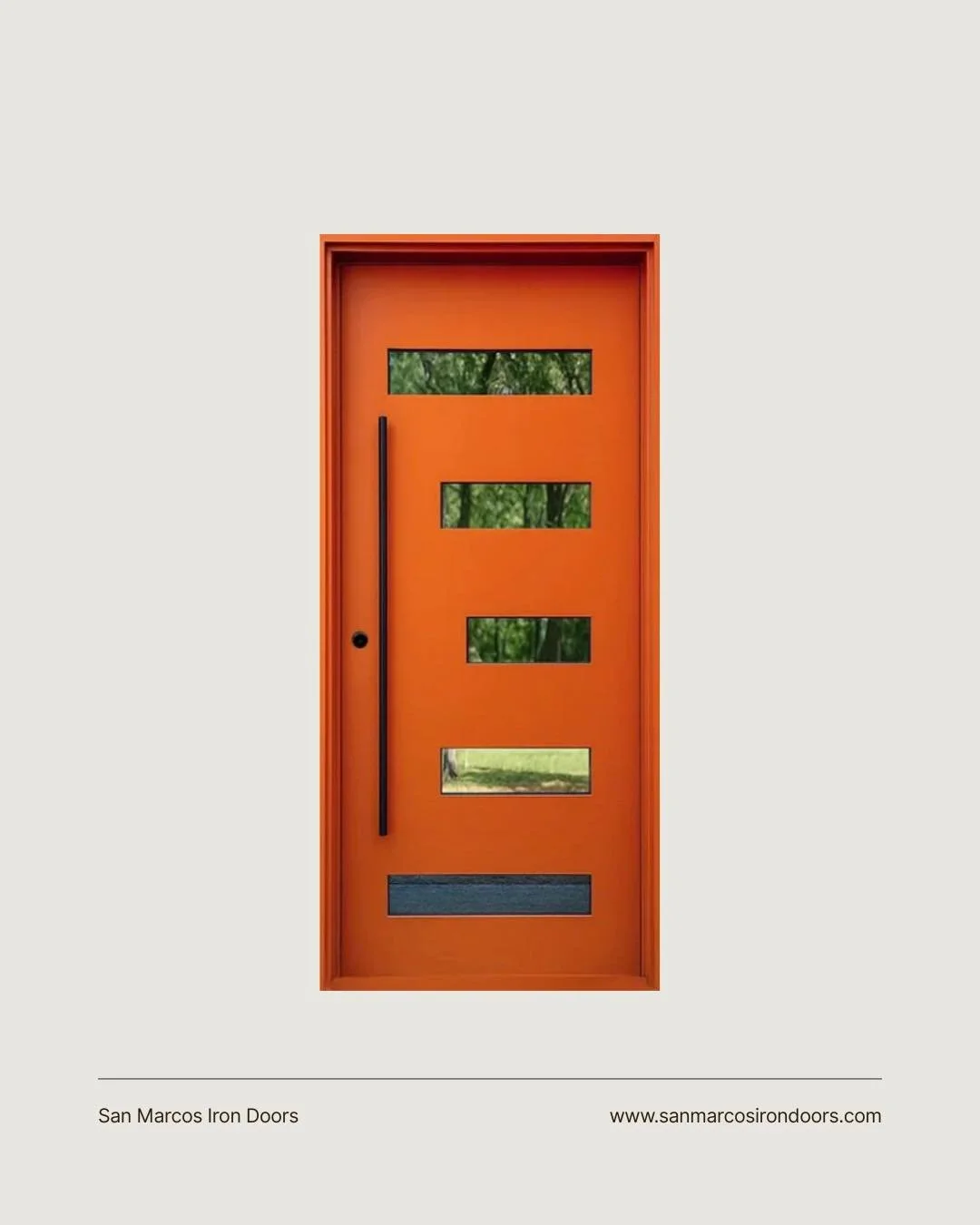 Not your average front door&hellip; this one makes an entrance!

Bold color. Clean lines. Zero chance of being forgotten.

Who said modern can&rsquo;t have personality? ✨

#ModernEntry #StatementDoor #IronDoors #HomeDesign #CurbAppeal