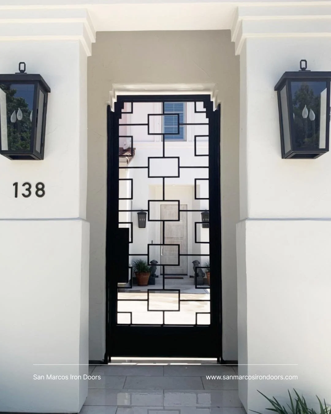 Clean lines. Bold presence. Effortless luxury. 
This custom iron gate makes your entry feel like a statement before you even step inside.

#SanMarcosIronDoors #IronGate #ModernEntryway #LuxuryHomes #CustomDesign