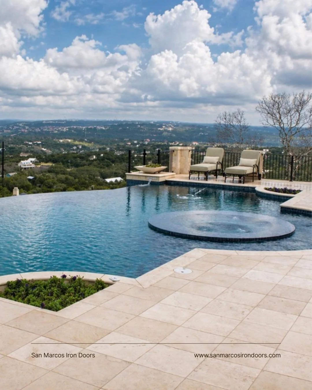 Elevated views, elevated details ✨

These custom iron railings frame the space beautifully, adding both safety and a sleek, luxury finish that lets the view steal the show.

#IronRailings #LuxuryLiving #CustomIron #HillCountryViews #SanMarcosIronDoor