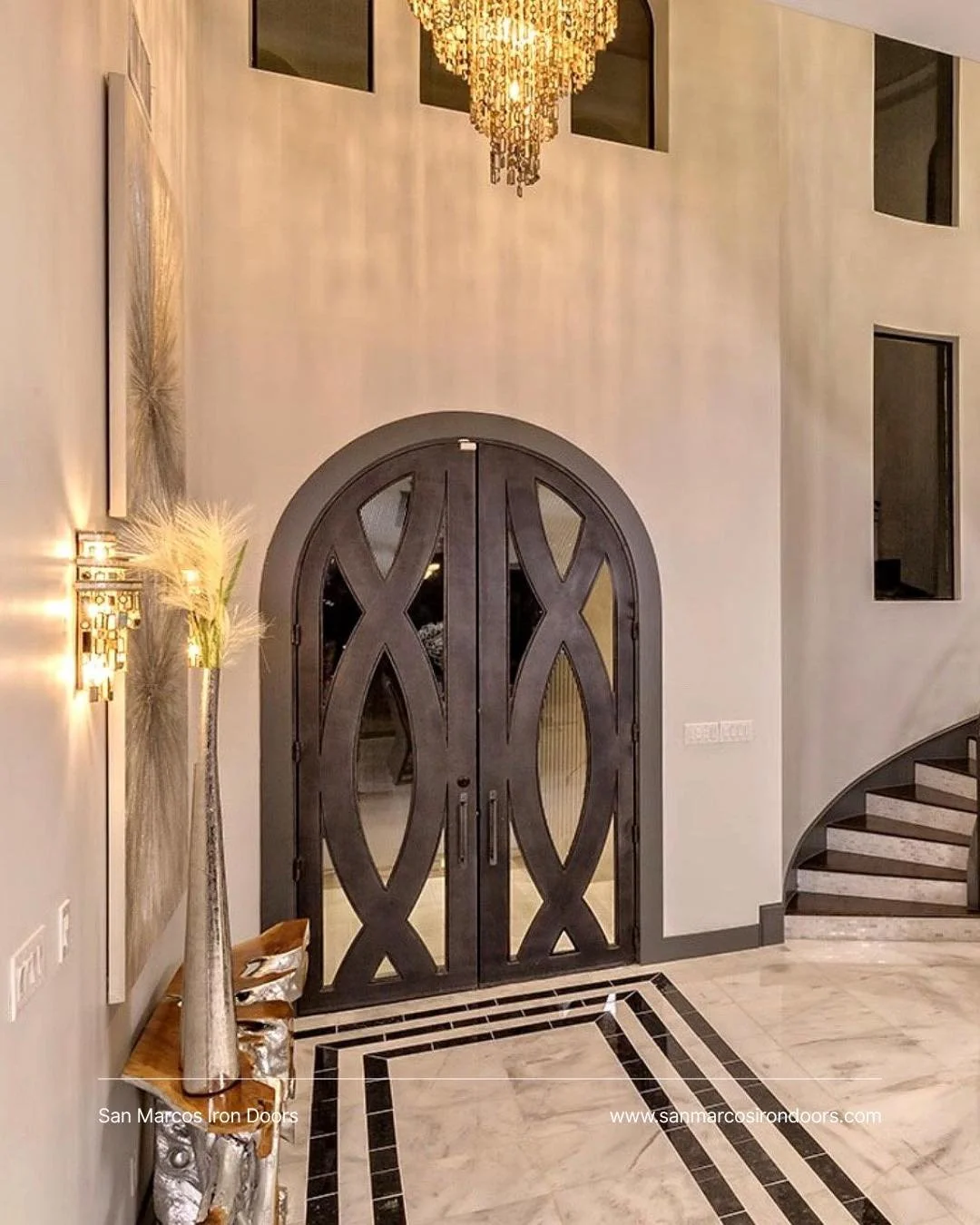 Making an entrance has never looked this good. ✨

This arched iron double door brings bold design and timeless luxury into one unforgettable first impression.

#irondoors #luxuryentry #archeddoor #homedesign #sanmarcosirondoors