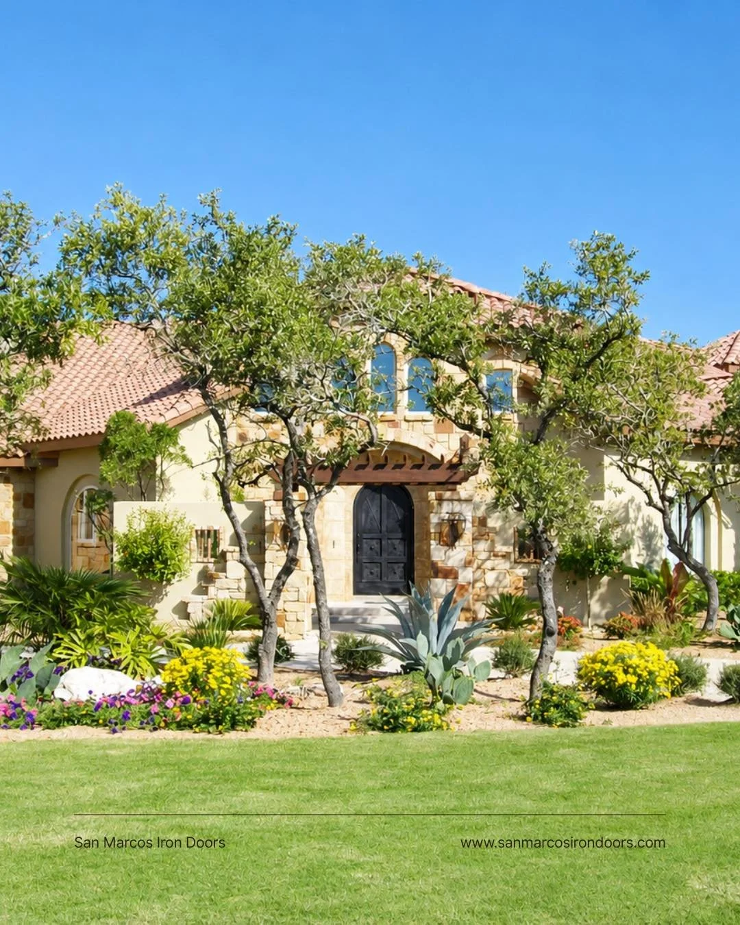 From dream home to forever home ✨ 

This custom iron door officially found its perfect match. Nothing beats making a first impression that lasts a lifetime. 

#IronDoor #LuxuryHomes #CustomIronDoors #DreamHome #SanMarcosIronDoors