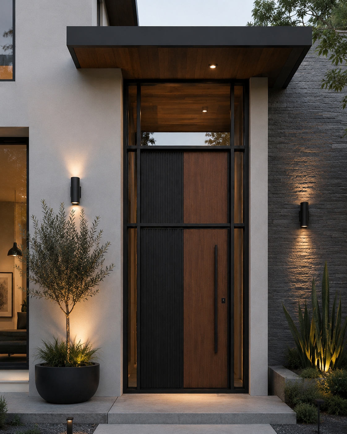 pivot iron door