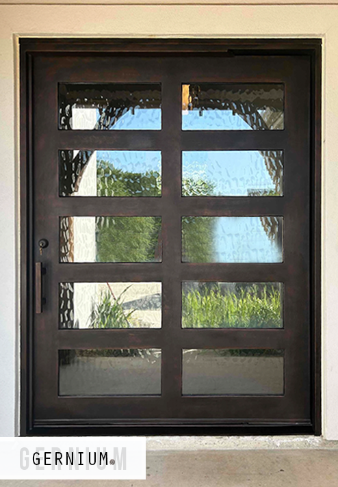 pivot iron door