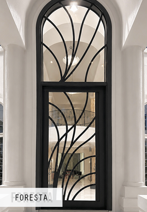 pivot iron door