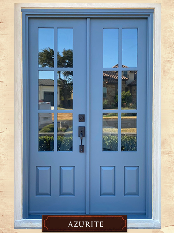 iron door blue