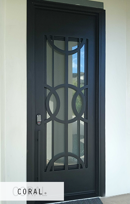 modern iron door