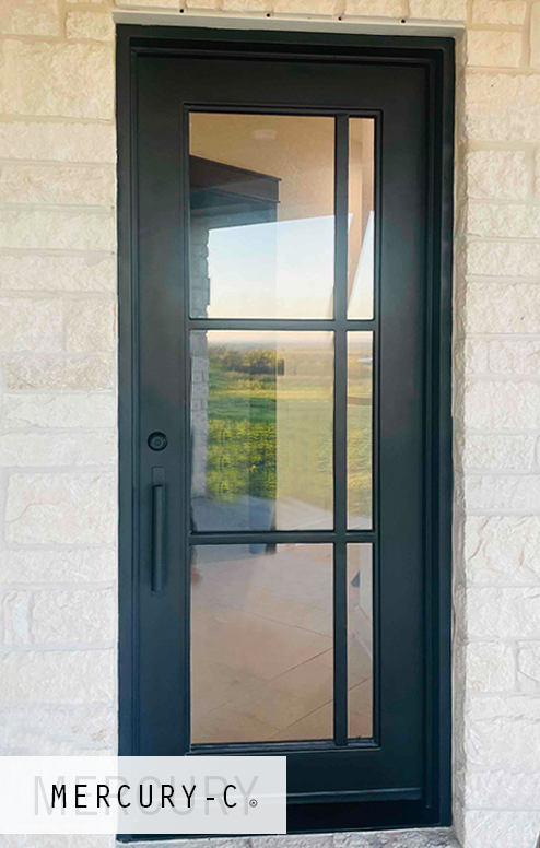 modern iron door
