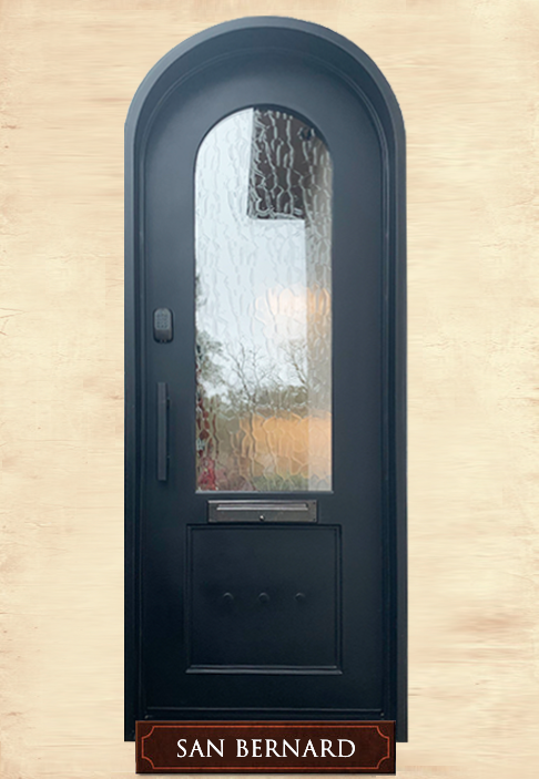 round iron door