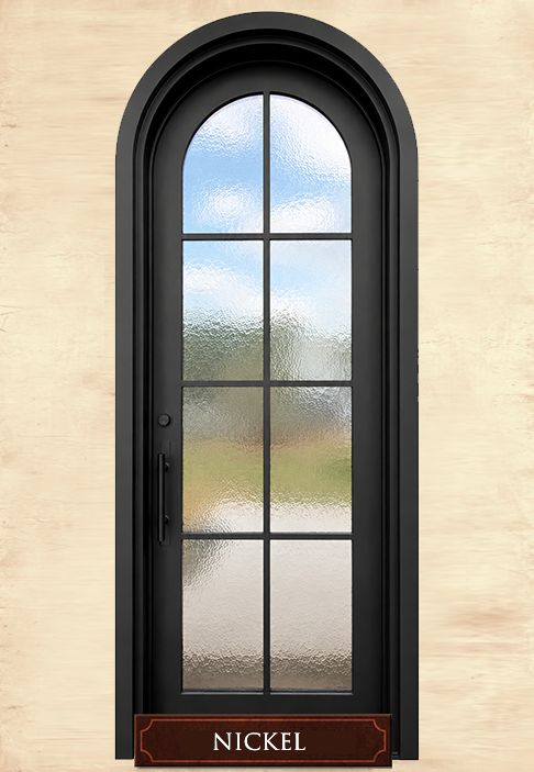 round iron door