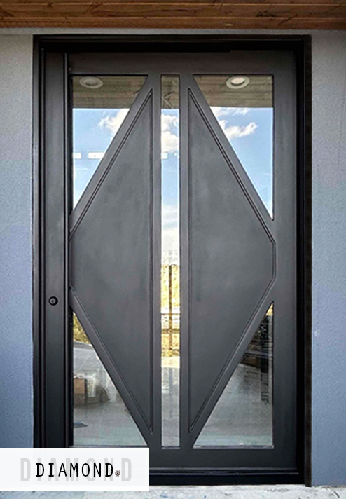 pivot iron door modern