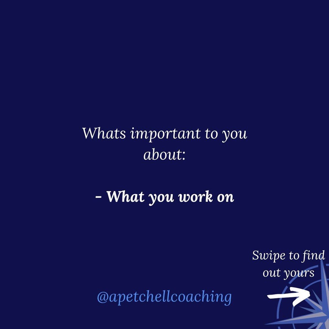 VALUES 

These are highly important to know within yourself.
Within the things you do daily, but also within your work. 

Often when things are in flow our values are all being acknowledged, or when things feel out, it's because our values are not be