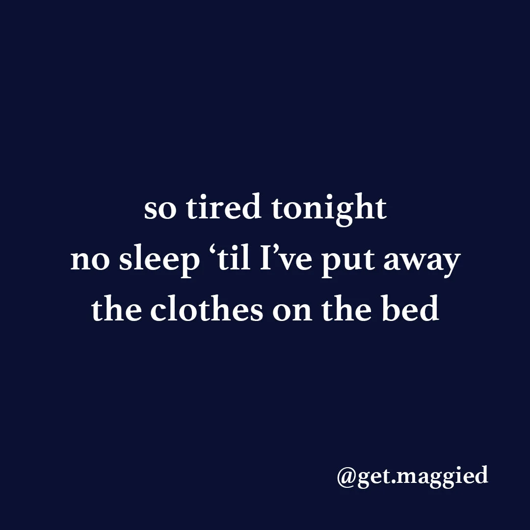 while folding laundry