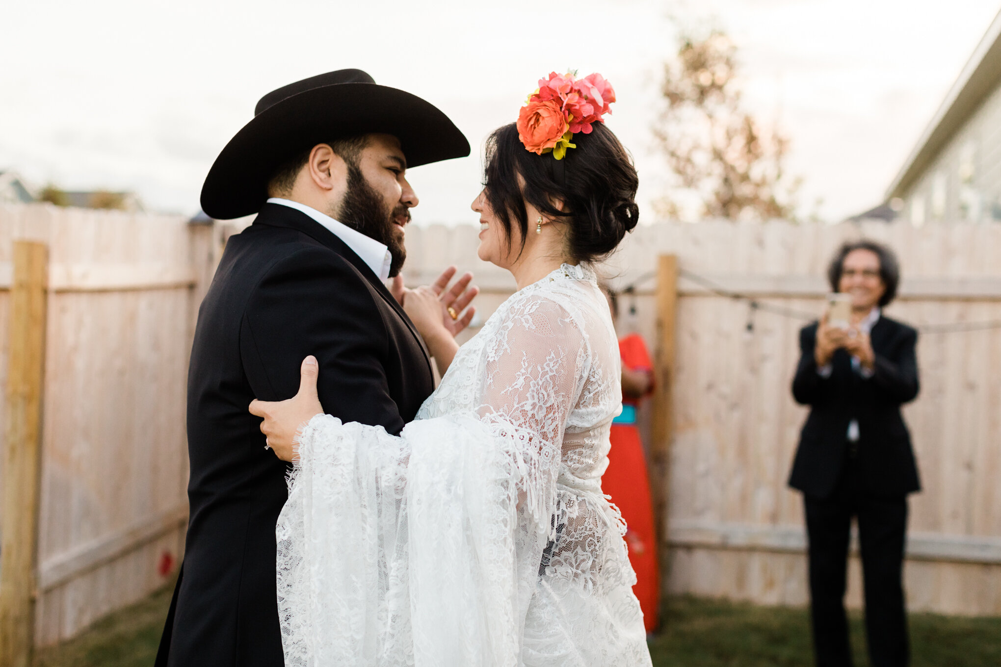 Austin Texas Central Backyard Wedding Covid Friendly Bohemian Boho Hispanic Spanish Small Wedding Elopement-56.jpg