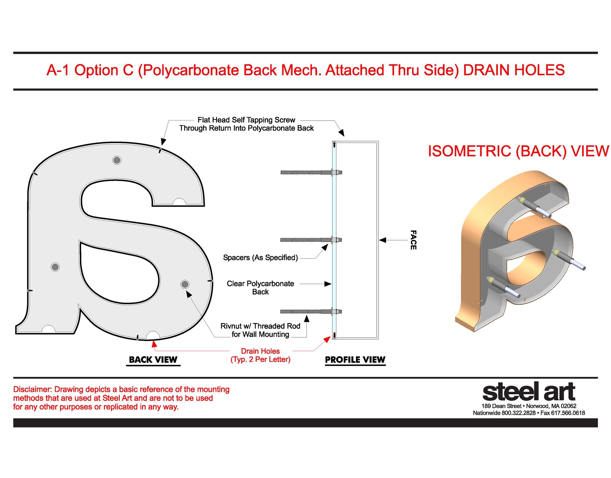 Mounting Options for Architectural Signs by Steel Art — Steel Art Company