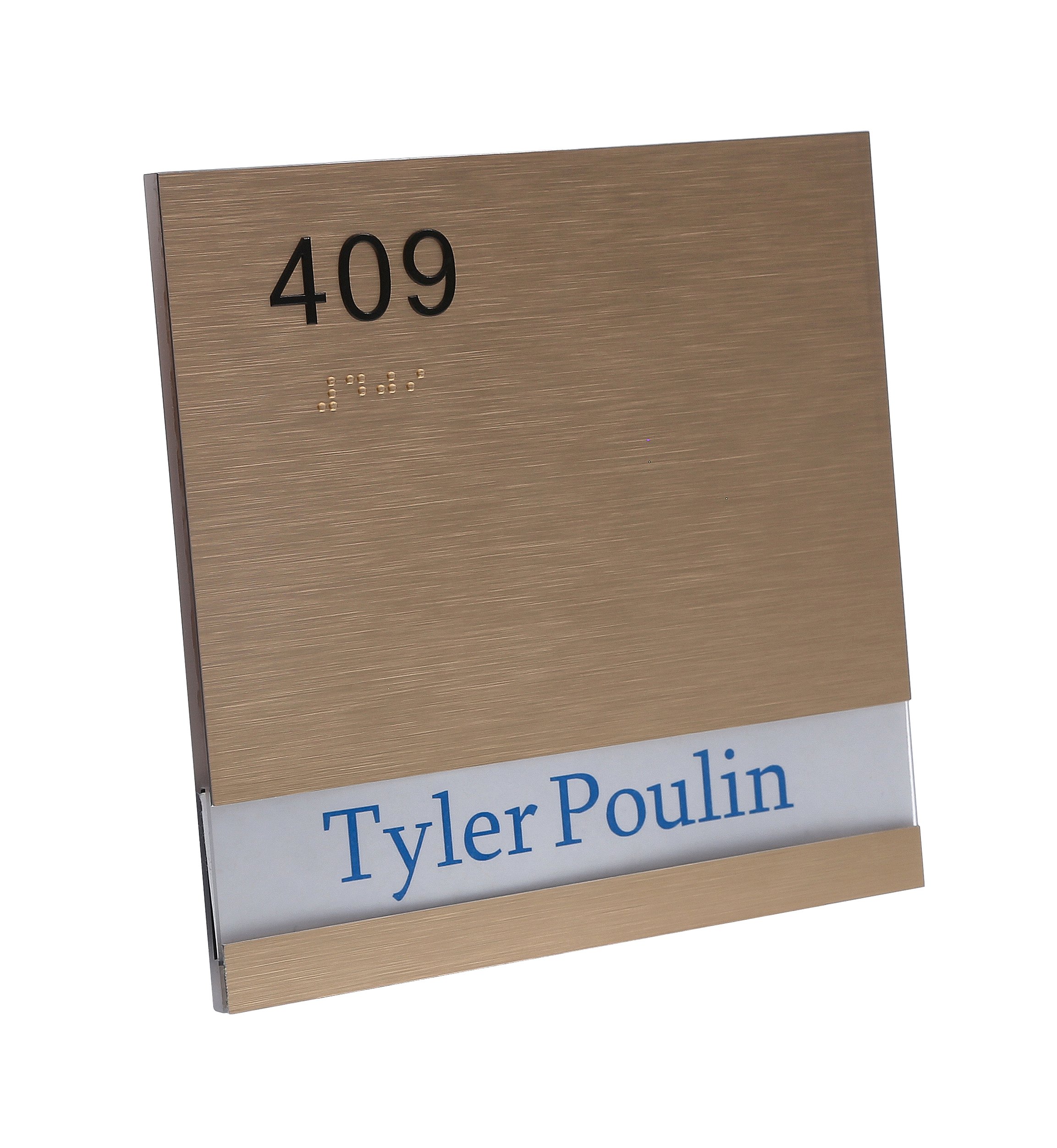 Wall Sign with removable insert and Metalam™ face