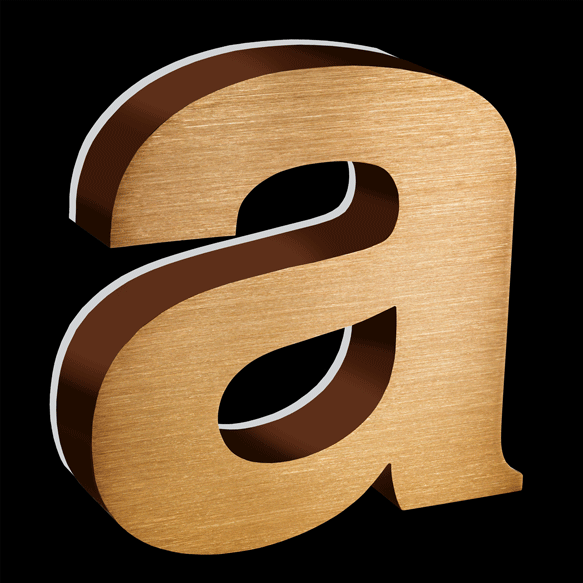 Satin Brushed Face, Painted Returns - Edgelit™ Design 100