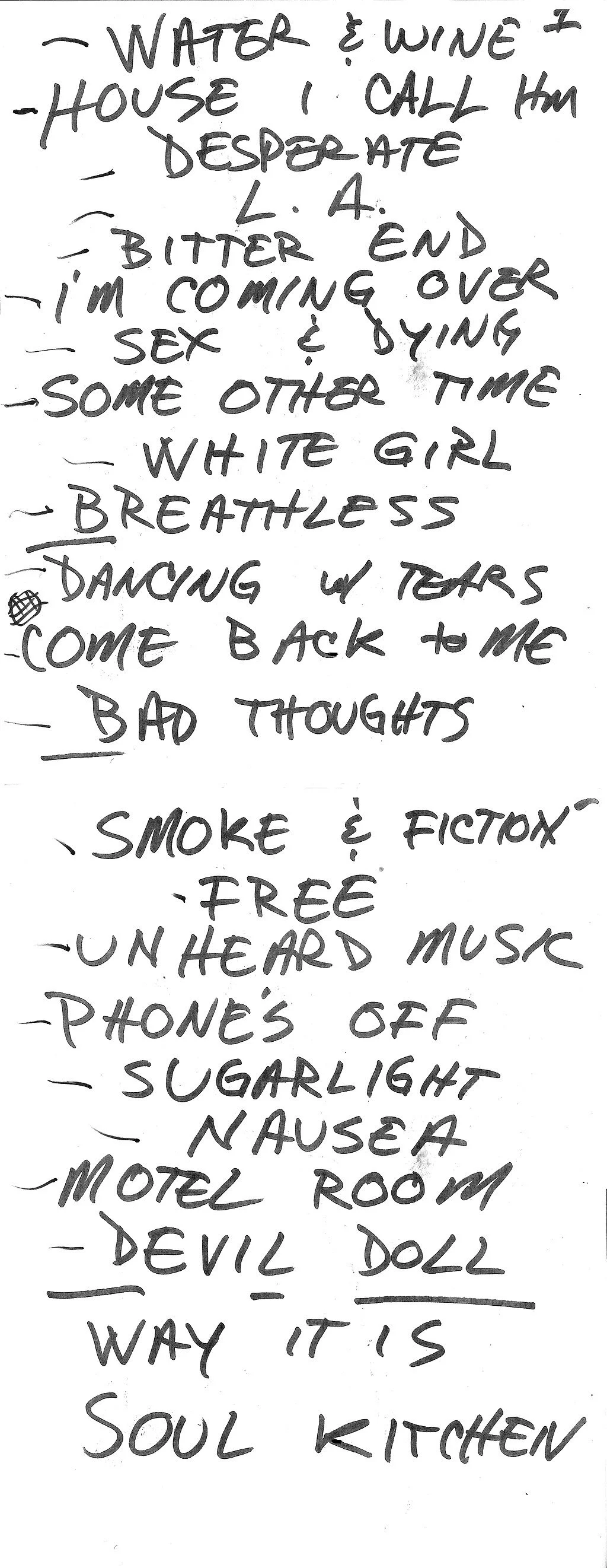 A list is not a strategy. It's not even a plan