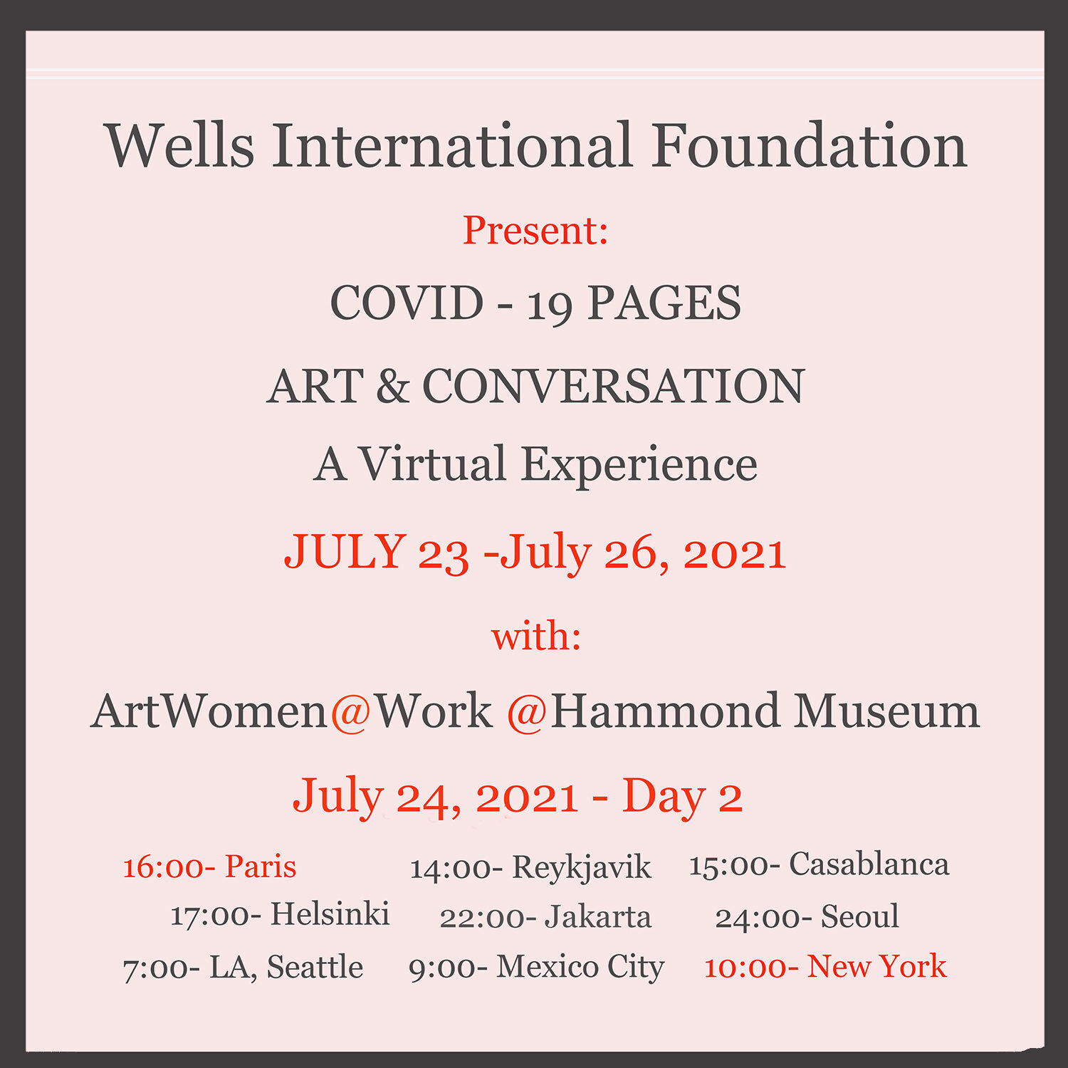  2021 Wells Int. Foundation, France