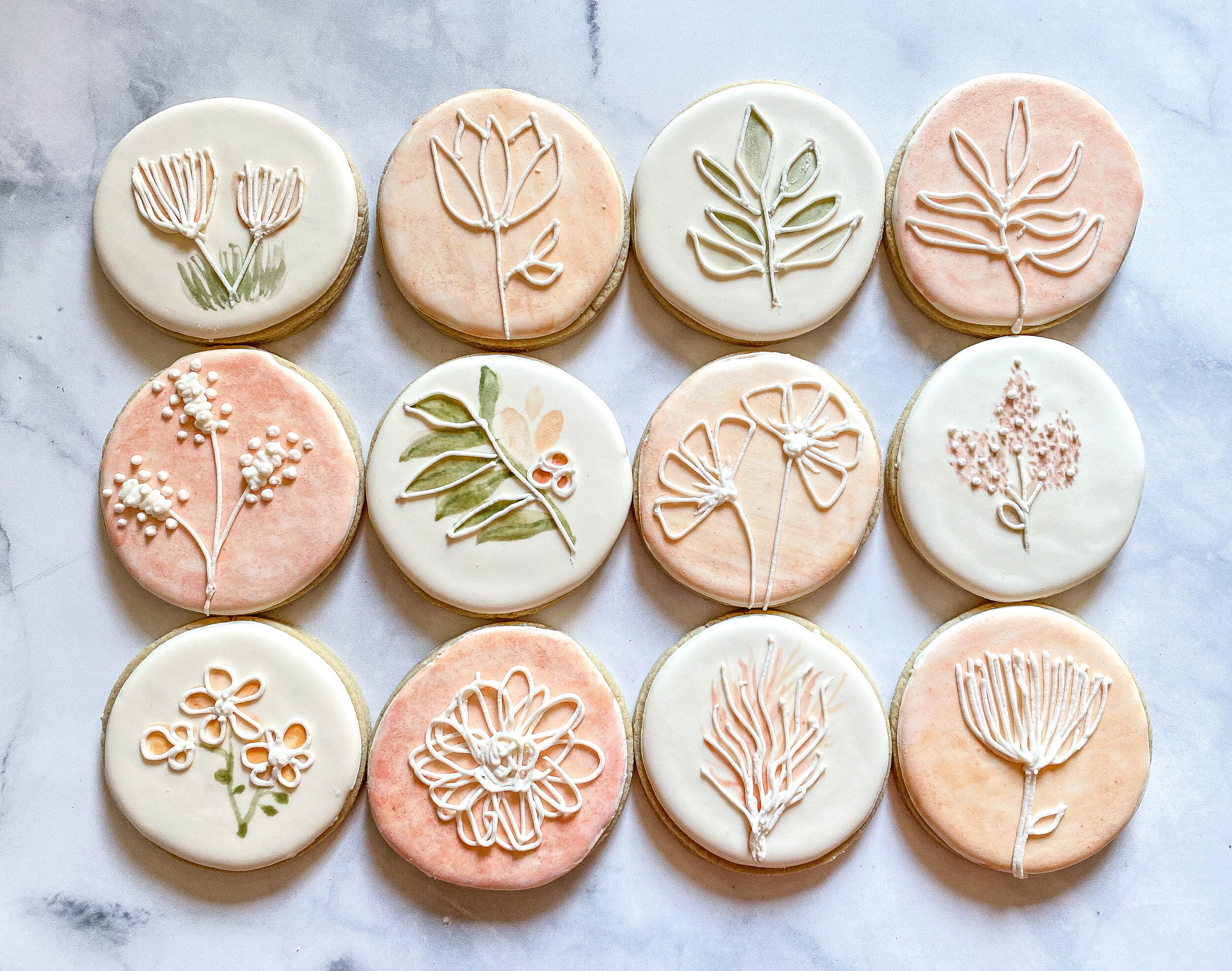  Boho Wildflower Cookies 