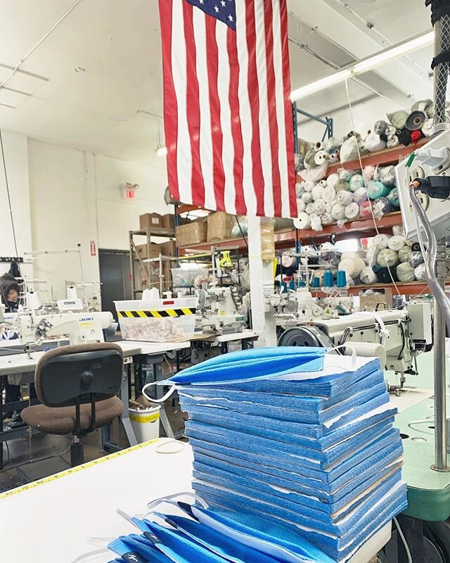 The team is back to make more PPE, hoping everyone had a good Memorial Day!
.
.
.
.
#madeinusa #ppe #ppeshortage #clothfacecoverings #facecover