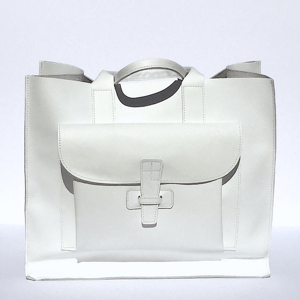 SAC 2 | WHITE ITALIAN LEATHER (Copy)
