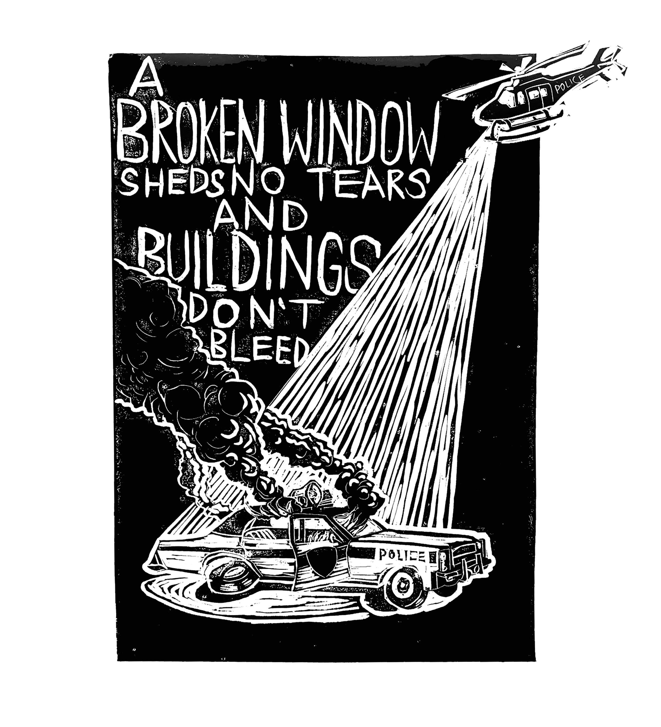 A Broken Window Sheds No Tears and Buildings Don't Bleed