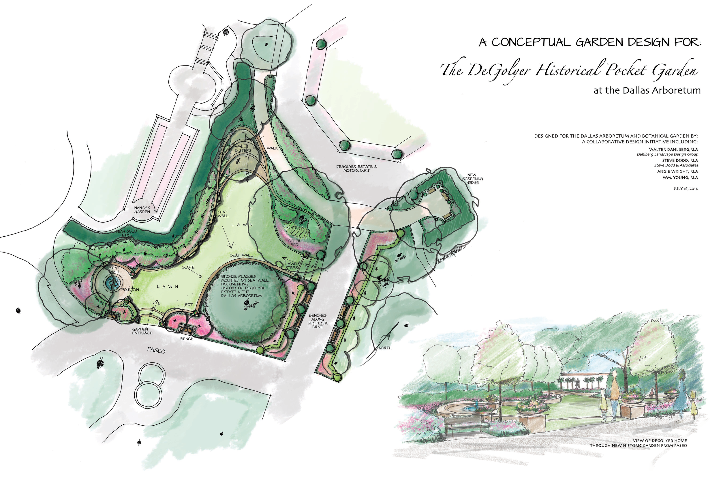 Conceptual Master Plan-DeGolyer Historical Garden at the Dallas Arboretum