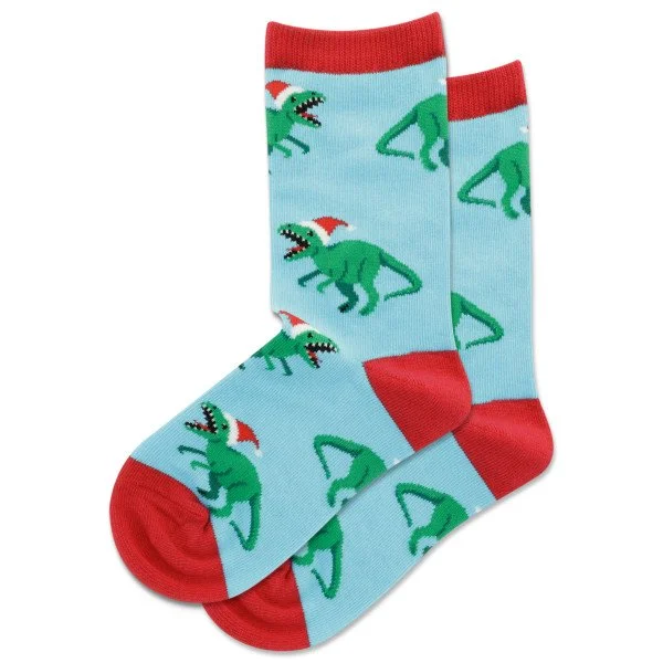 Santa T-Rex Socks | Kids'