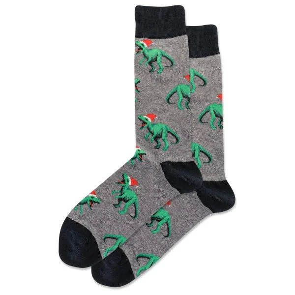 Santa T-Rex Socks | Men's