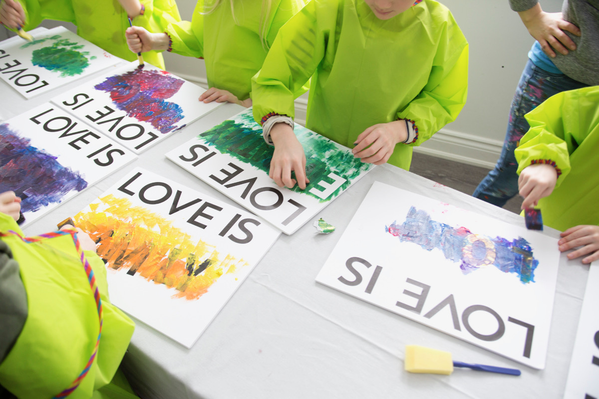 WHAT IS LOVE (sign) + Miriam's Paint Pants!.jpeg