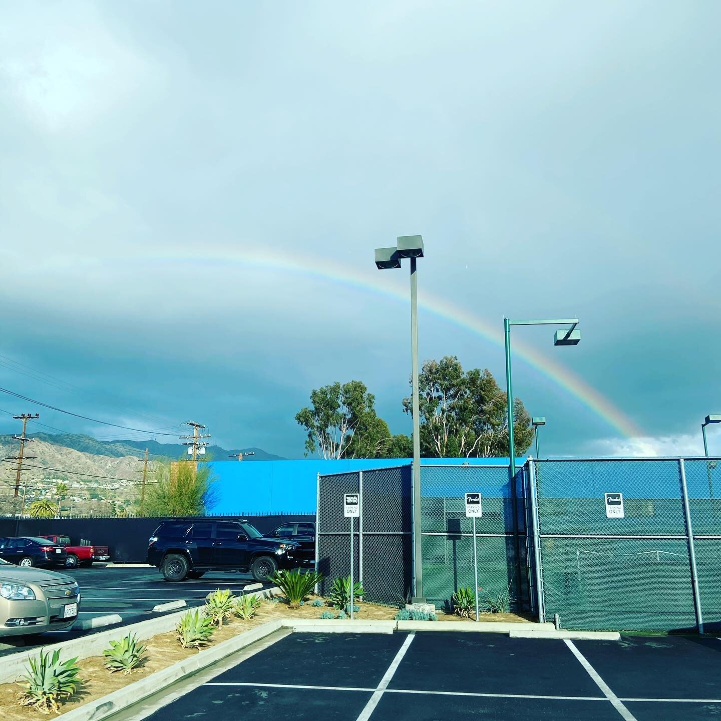 Wow couldn&rsquo;t resist taking a snap of this rainbow at Center Staging in Burbank today. 
Rehearsing for a special show for my Grammy nominated artist!! 
🔥 more to come ... 
#grammys #nomination #proud #gratitude #music #artist #vocalcoach #produ