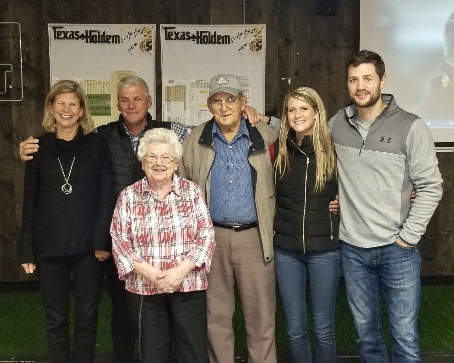 1st Generation: JR and Annabelle Adamson, 2nd Generation: Don & Laurie Adamson, 3rd Generation: Melissa & Brandon Browne.