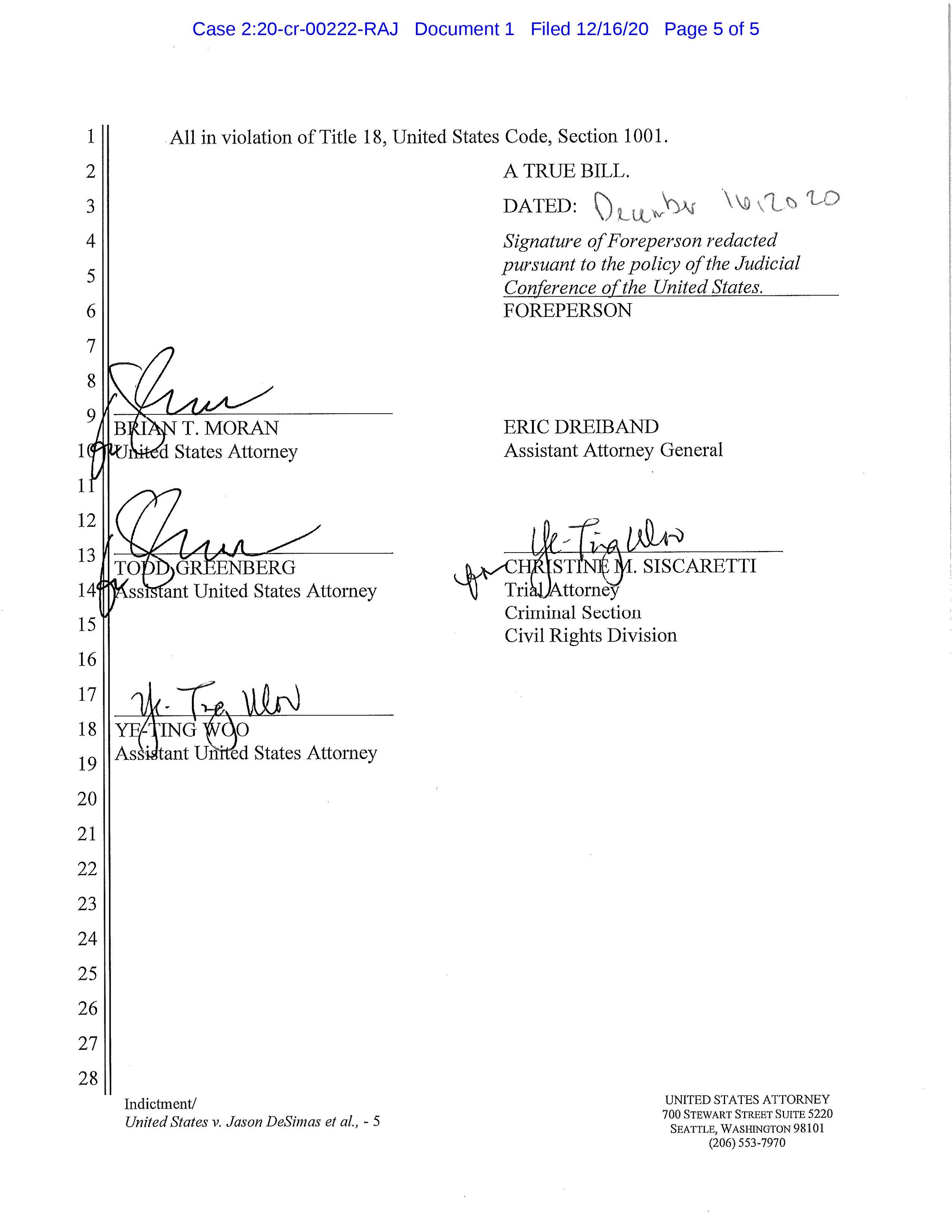 Indictment Page 5