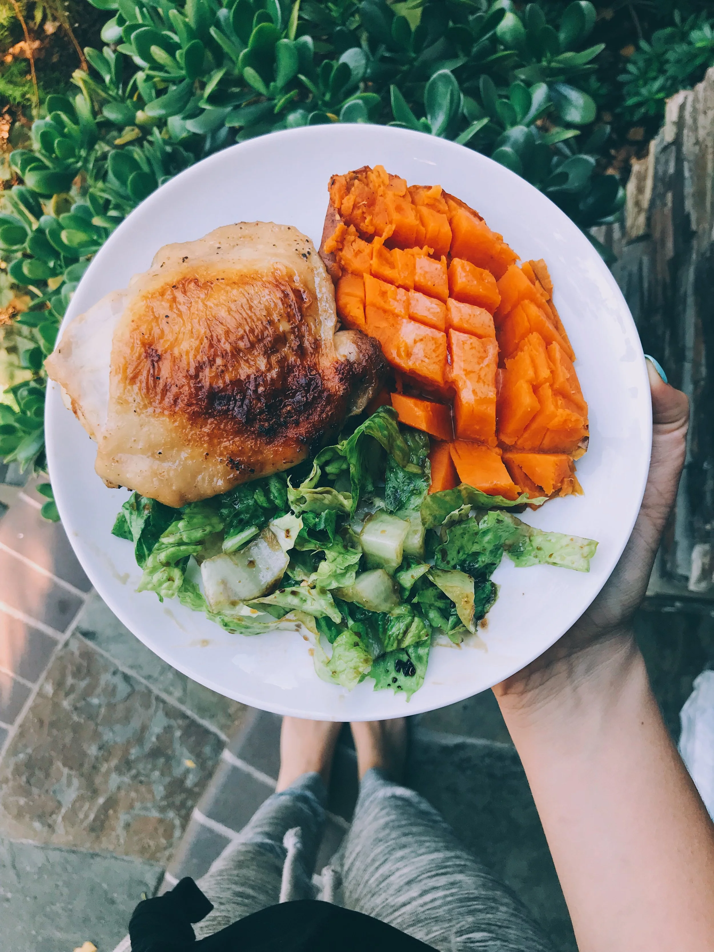 Crispy AF Baked Chicken Thighs