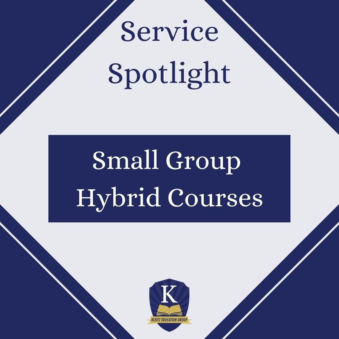 Now enrolling for December ACT Prep!⁠
⁠
Our Small Group Hybrid Courses are our newest offering.  Students are given the option to attend socially distanced in our classroom or call in through Zoom.  Each course is limited to five students, allowing f