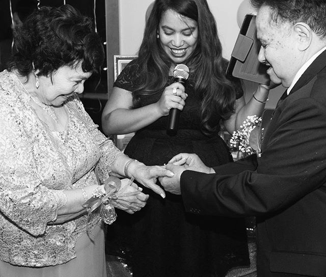 Renewing my parents vows this past weekend for their 50th wedding anniversary was one of my greatest honor! They said the secret to their long lasting marriage is love and patience. They are a true inspiration ❤️ #Relationshipgoals #couplesgoals #Min