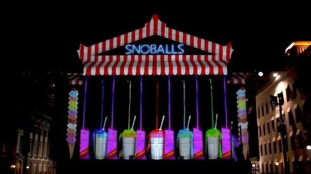 Luna Fete Gallier Hall Projection