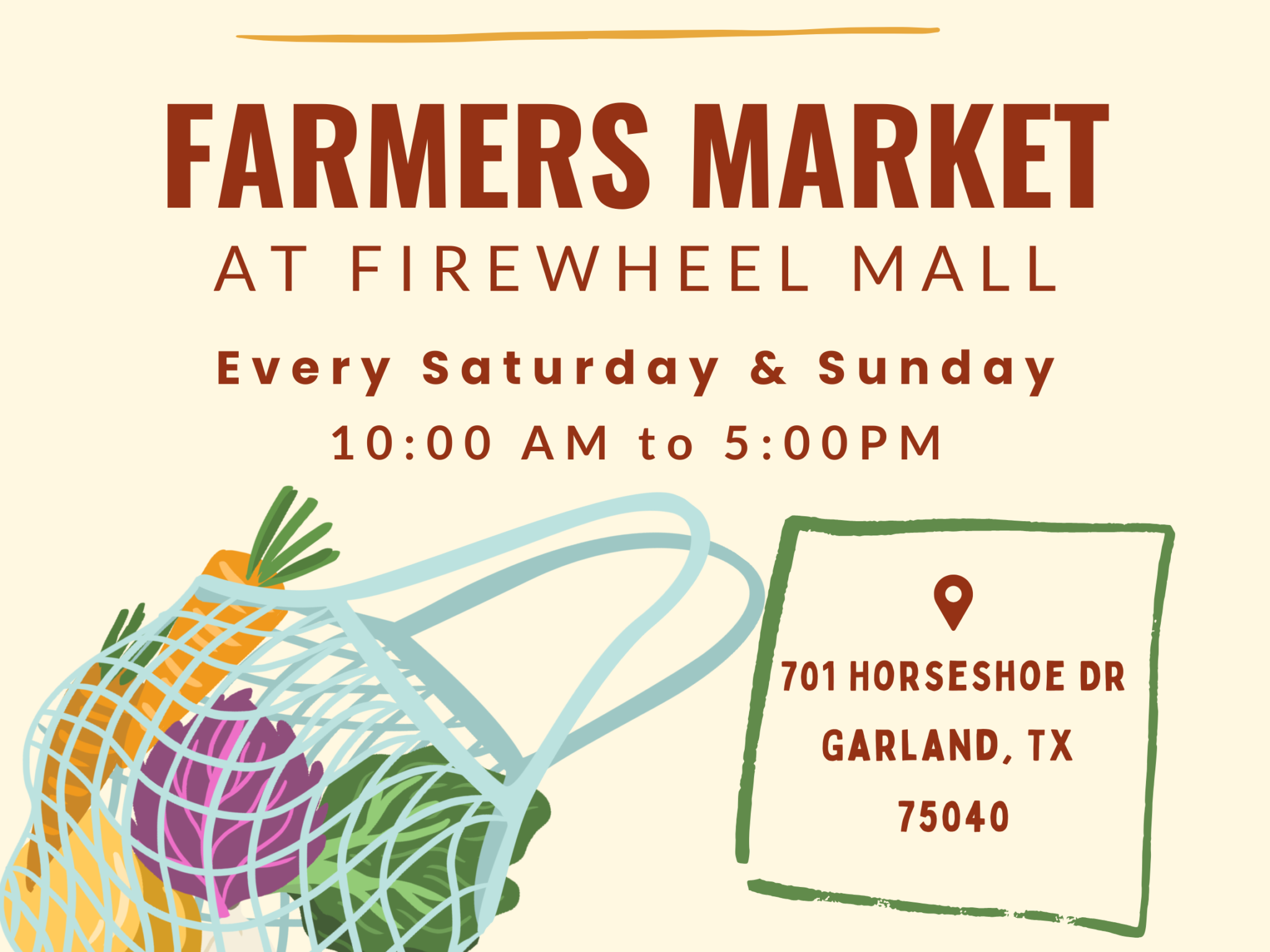 Farmers Market at Firewheel Mall