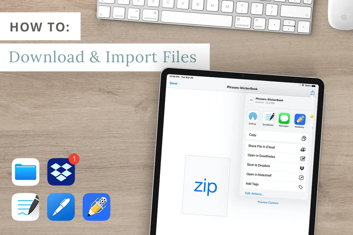 How to Download and Import your Files