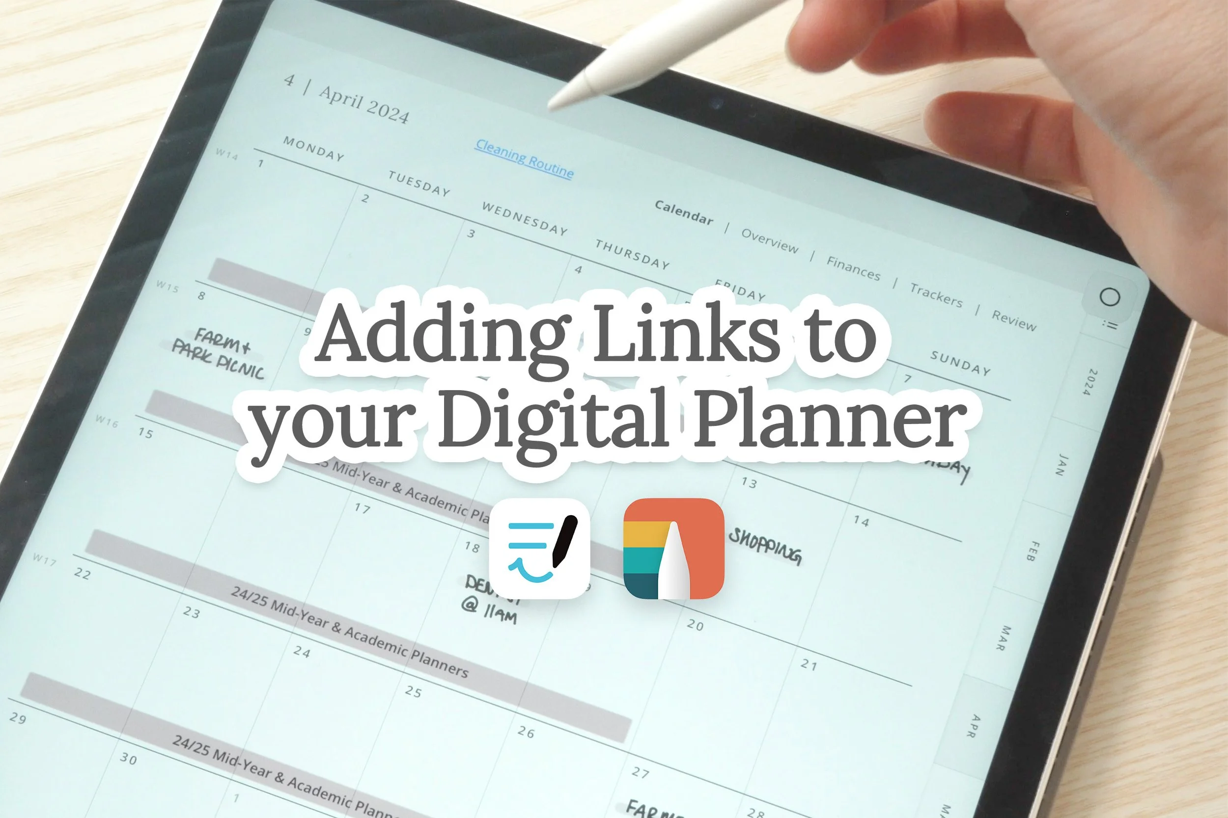 How to Add Links to a Digital Planner