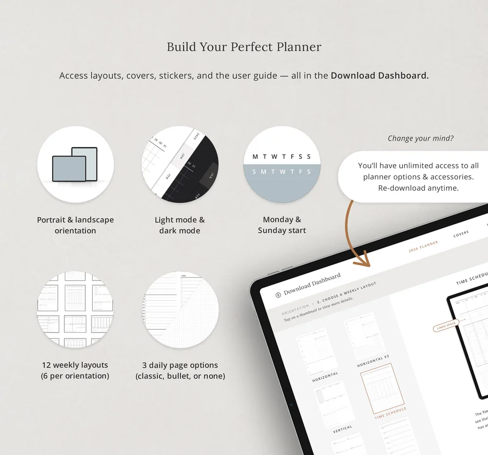 2026 Digital Planner for iPad | Dash Planner® for Goodnotes ...