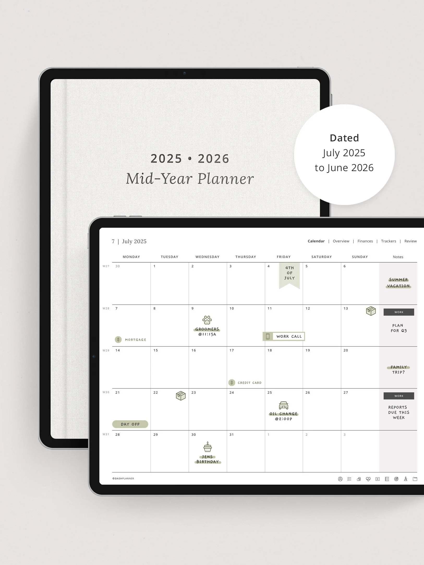2025-2026 Mid-Year Planner