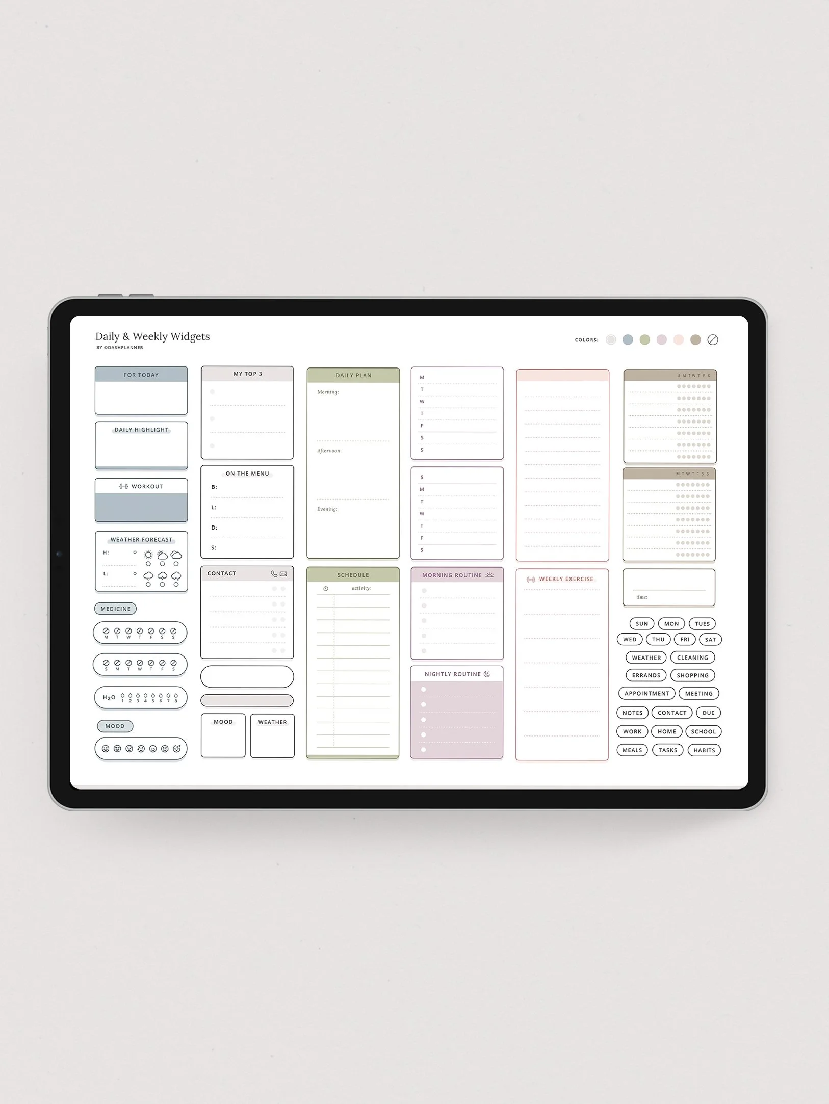 Daily & Weekly Digital Stickers