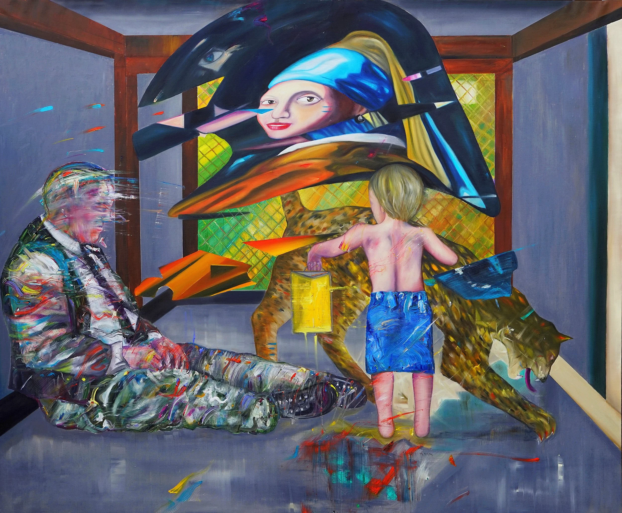 ©Girl with a Pearl Earring/Oil on Canvas/ 200x150cm/2018
