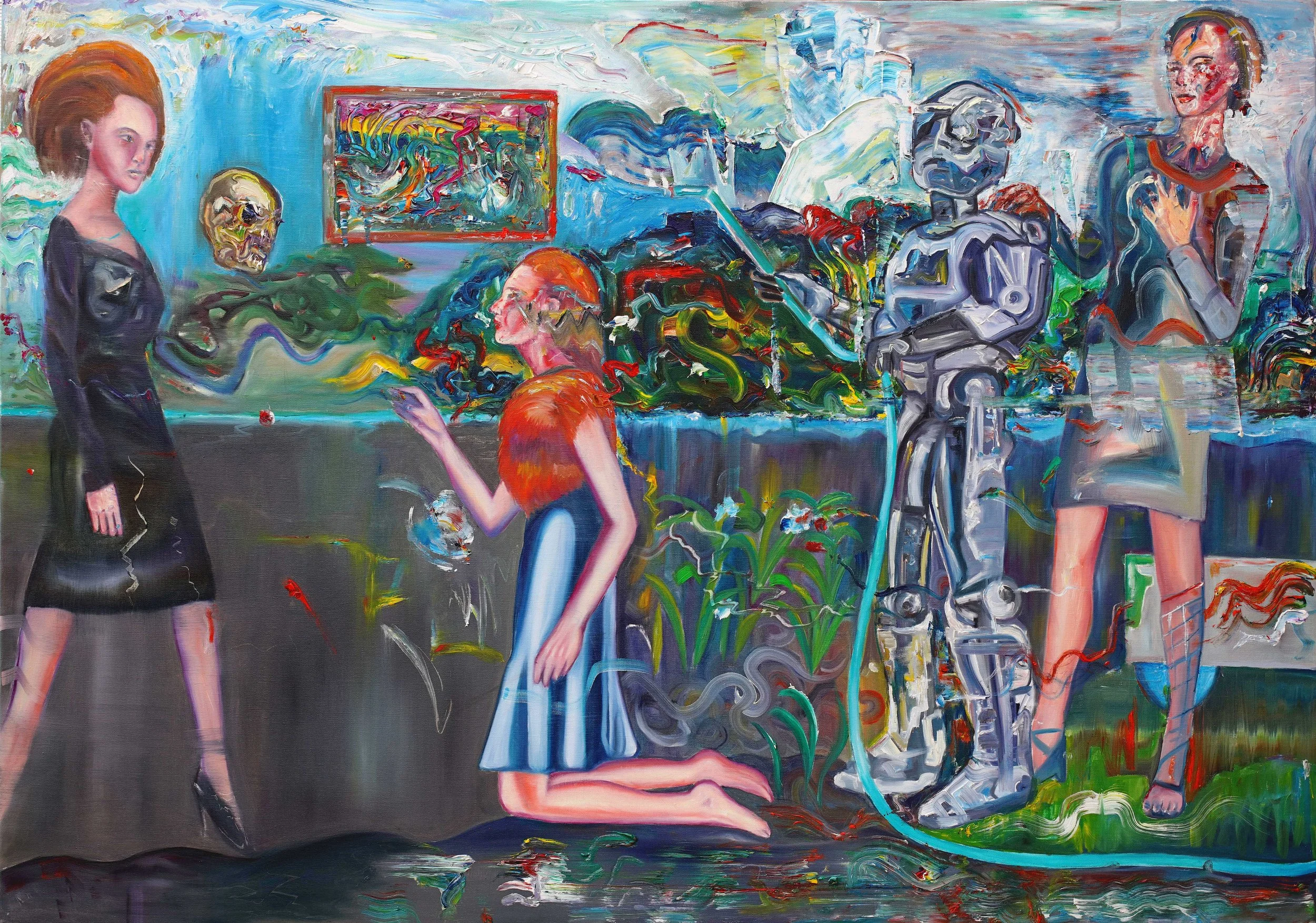 ©The Frame/Oil on Canvas/100x140cm/2017
