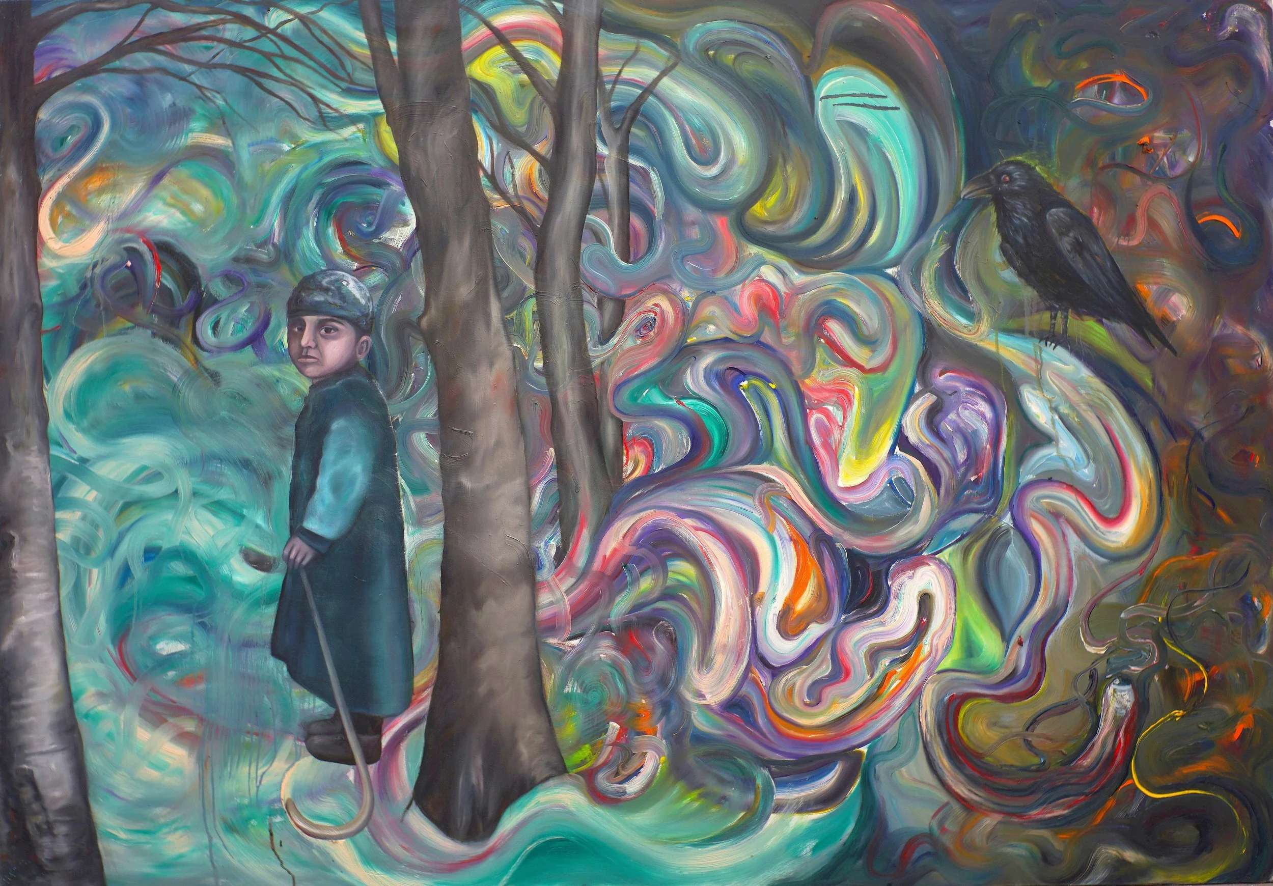 ©Boy in the Wood/Oil on Canvas/140X200cm/2014