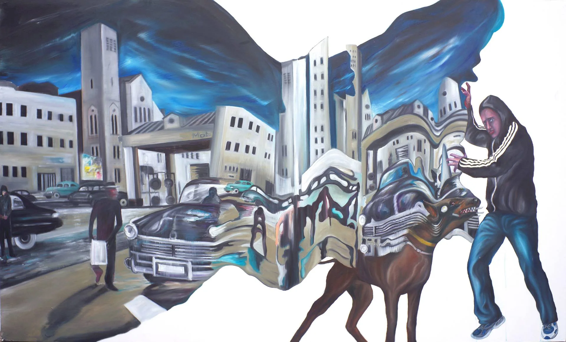 ©Time is Predator/Oil on Canvas/150X250cm/