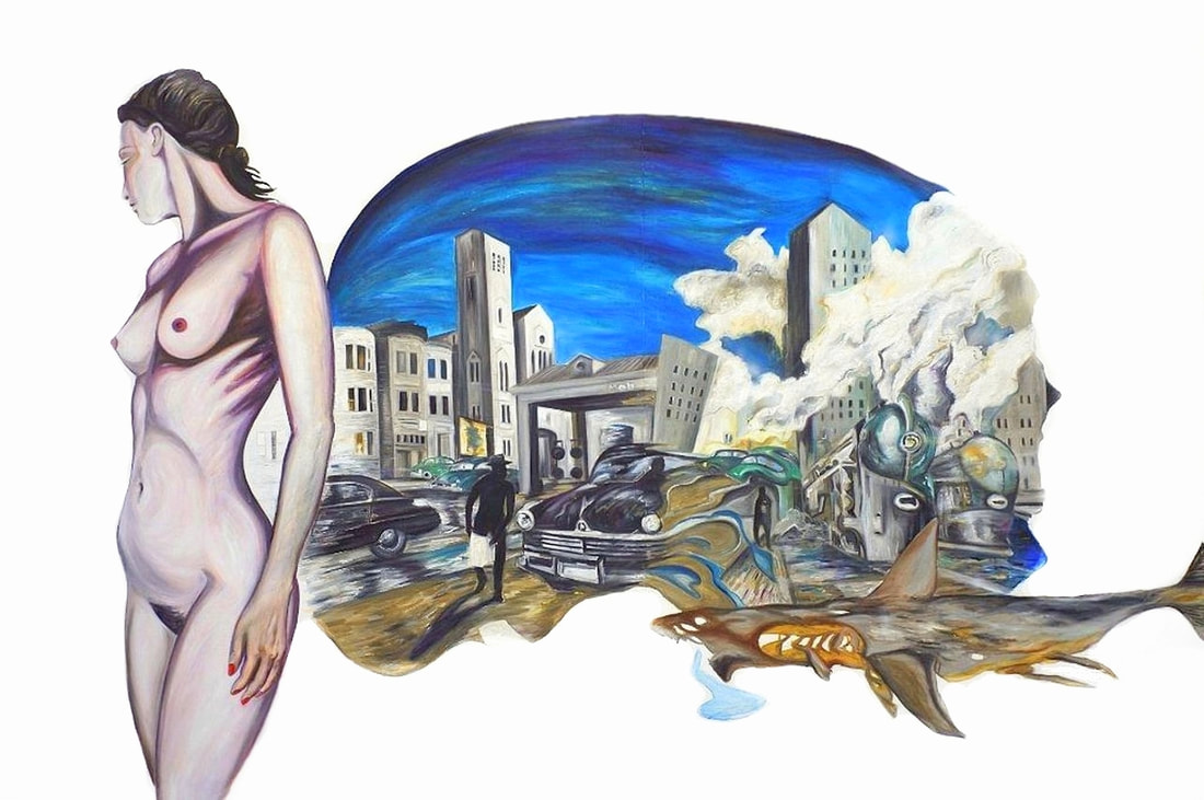 ©The Shark/Oil on Canvas/190X320cm