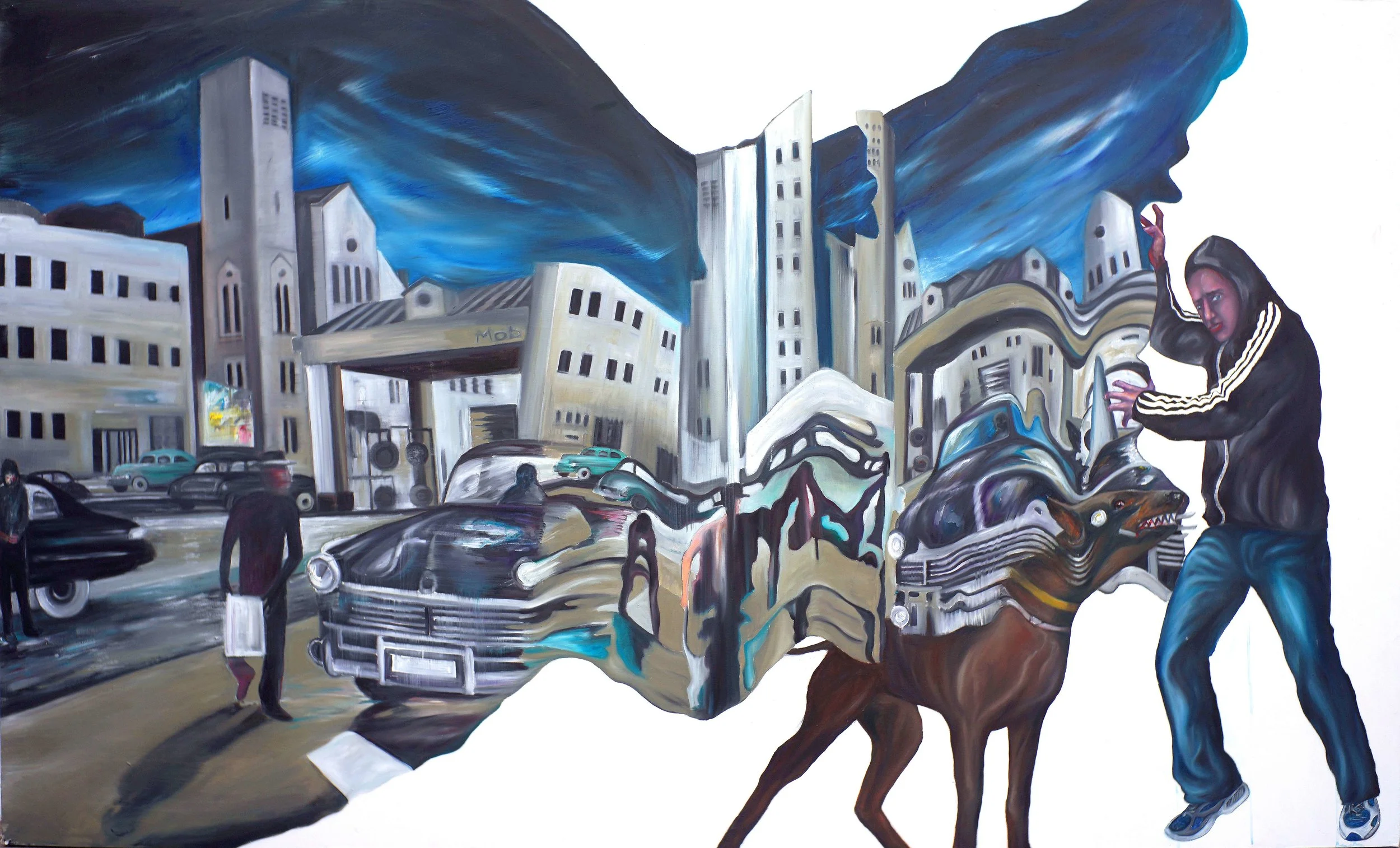 © Time is Predator/Oil on Canvas/150X250cm/